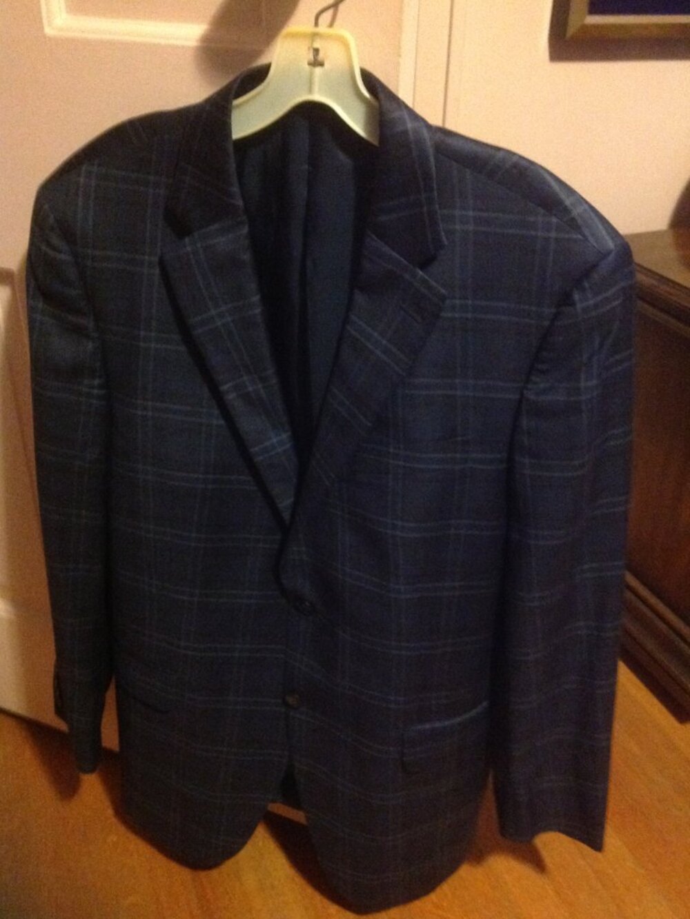Peter Millar Men's Blue Sport Coat Made in Canada - 42 Long - New without Tags